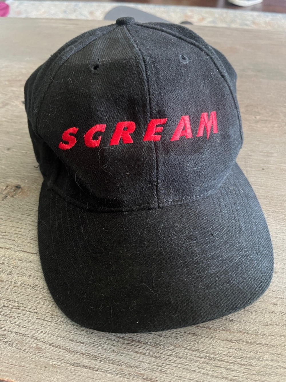 Vintage 1996 'SCREAM' Embroidered Black Hat